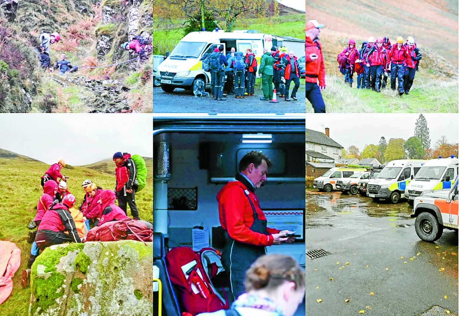 Teams practice for winter hill rescues
