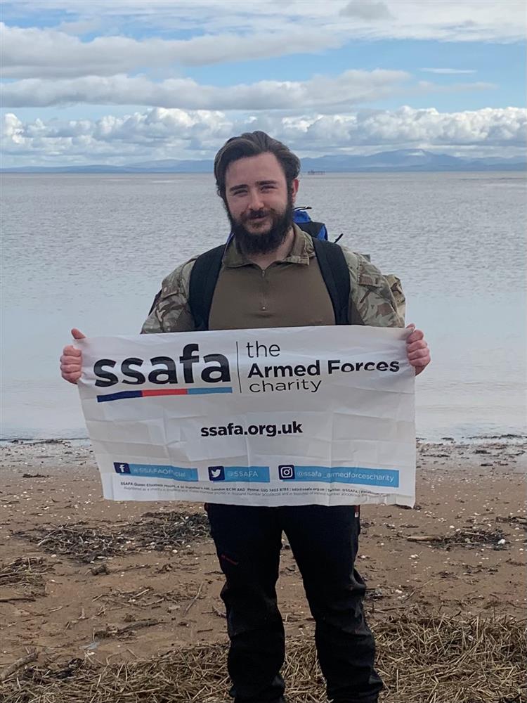 Young veteran tackles coastline walk