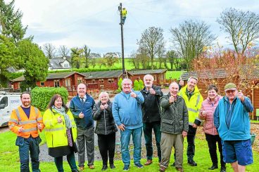 Fast broadband arrives in village