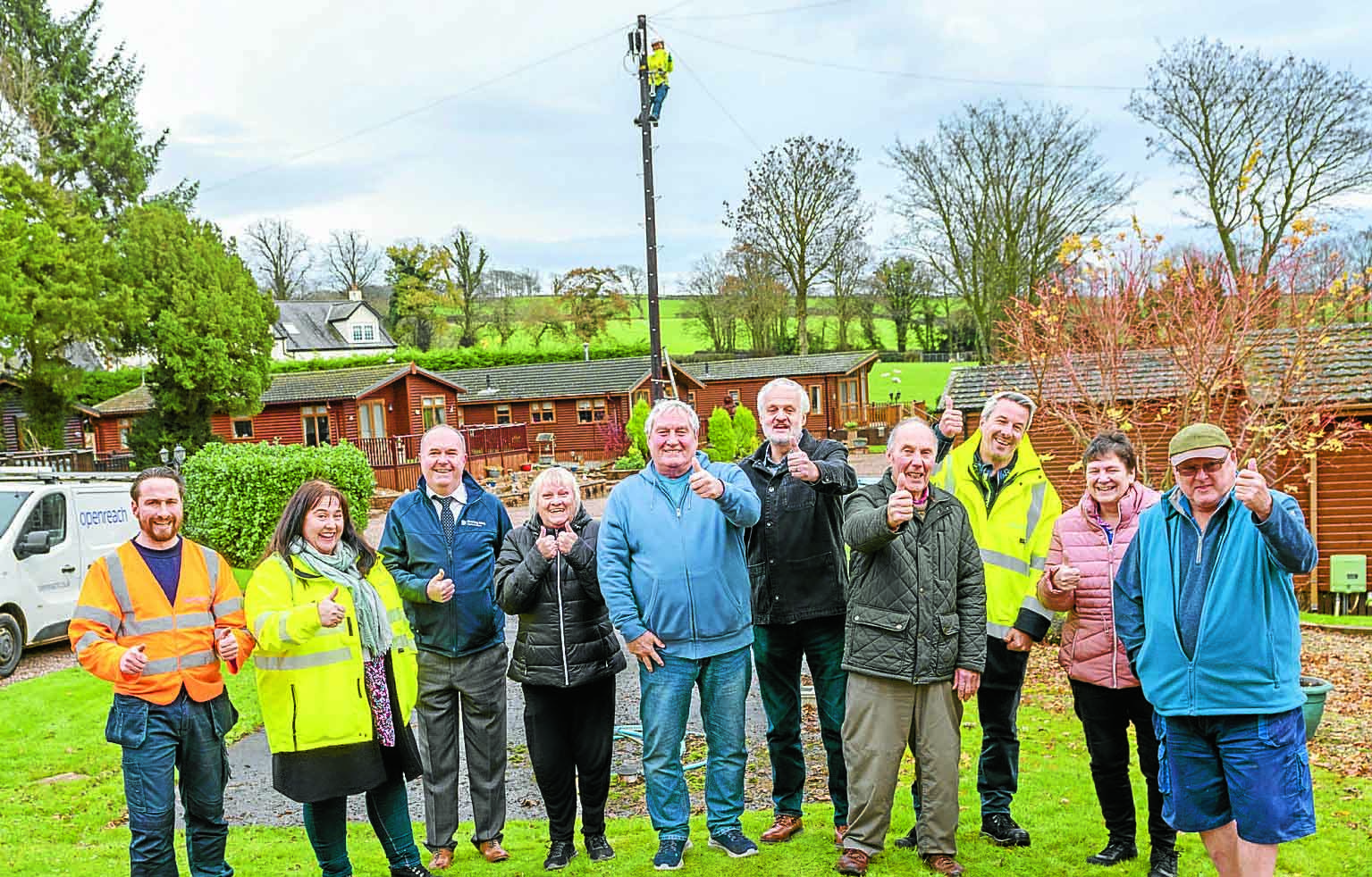 Fast broadband arrives in village