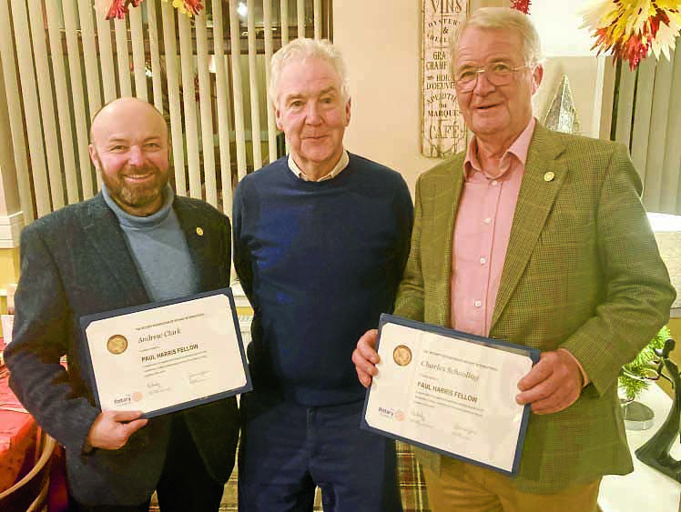 Awards for rotary club pair