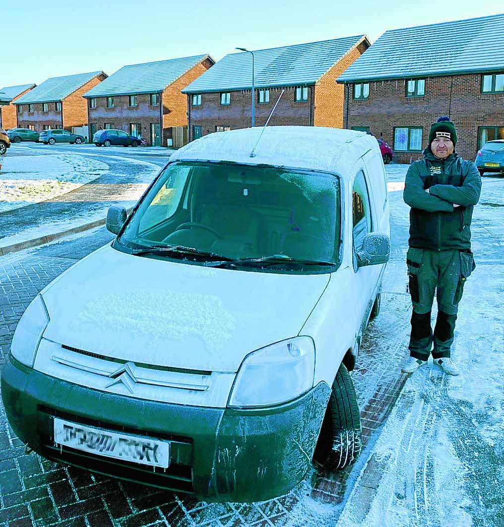 ‘Ice rink’ roads warning