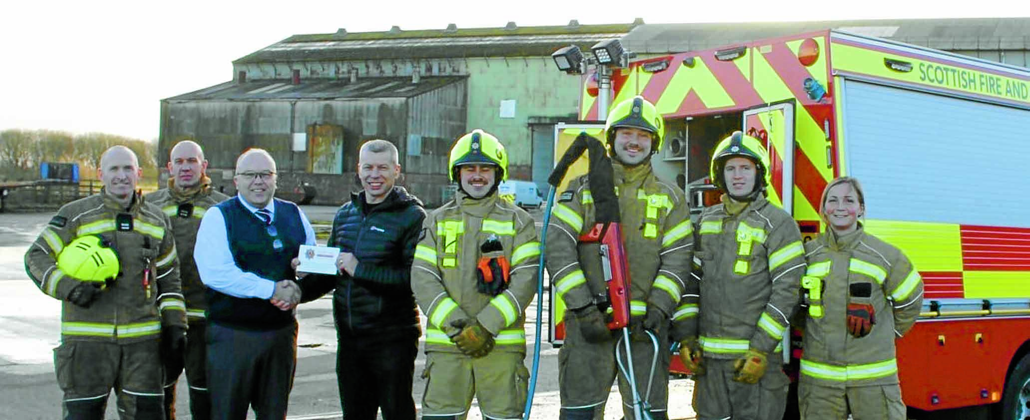Firefighters thank factory for support