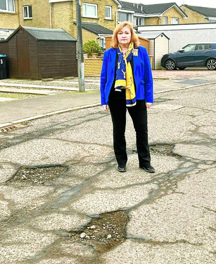Anger as crater filled road not deemed a priority