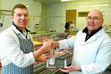 Retiring butcher hangs up his apron