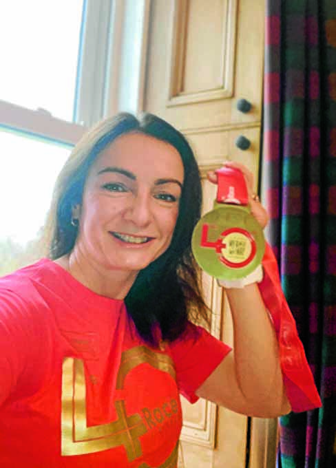 Marathon mum is on her marks