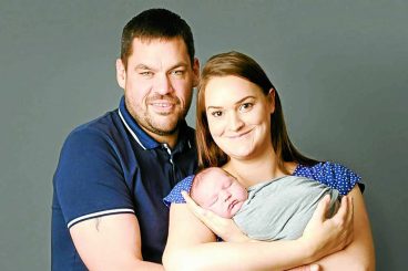 Baby tragedy spurs on mum and dad