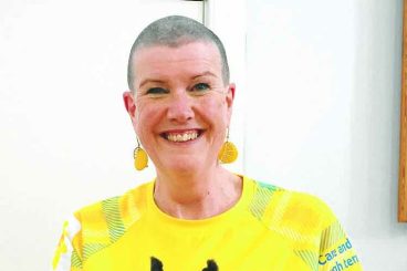 Newly shorn Kirsteen is Kiltwalk ready