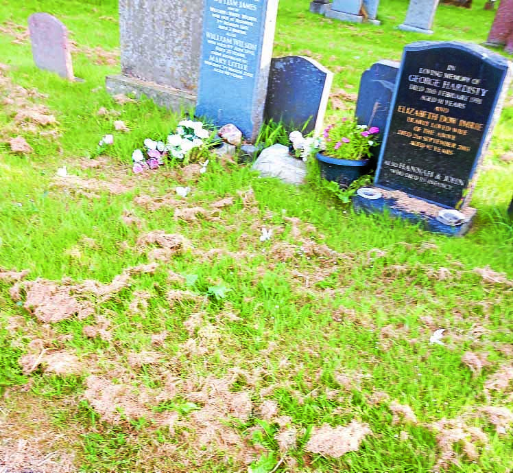 Damaged gravestones leave families upset