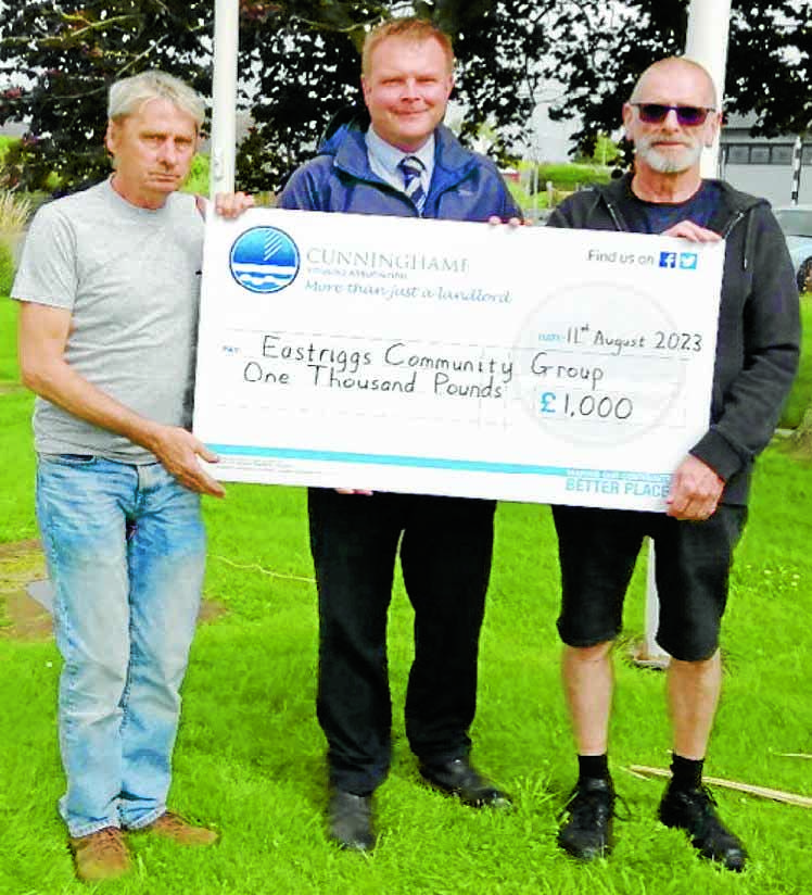 Eastriggs grateful for new defibrillator