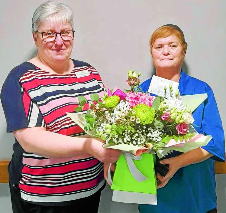 Rhona receives long service award