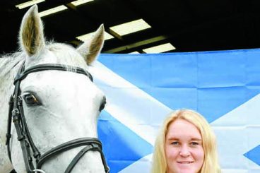 Captain Tara does Scotland proud