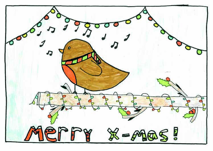 MP picks Avah’s robin for Christmas card