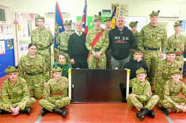 Annan cadets get a smart TV for Christmas