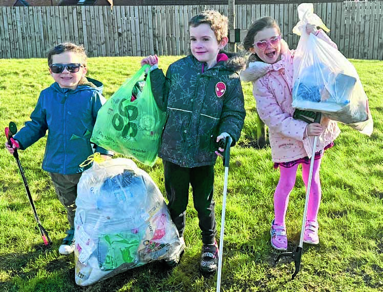 Top trio work hard to clean up their town