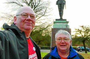 Charity walkers thank supporters
