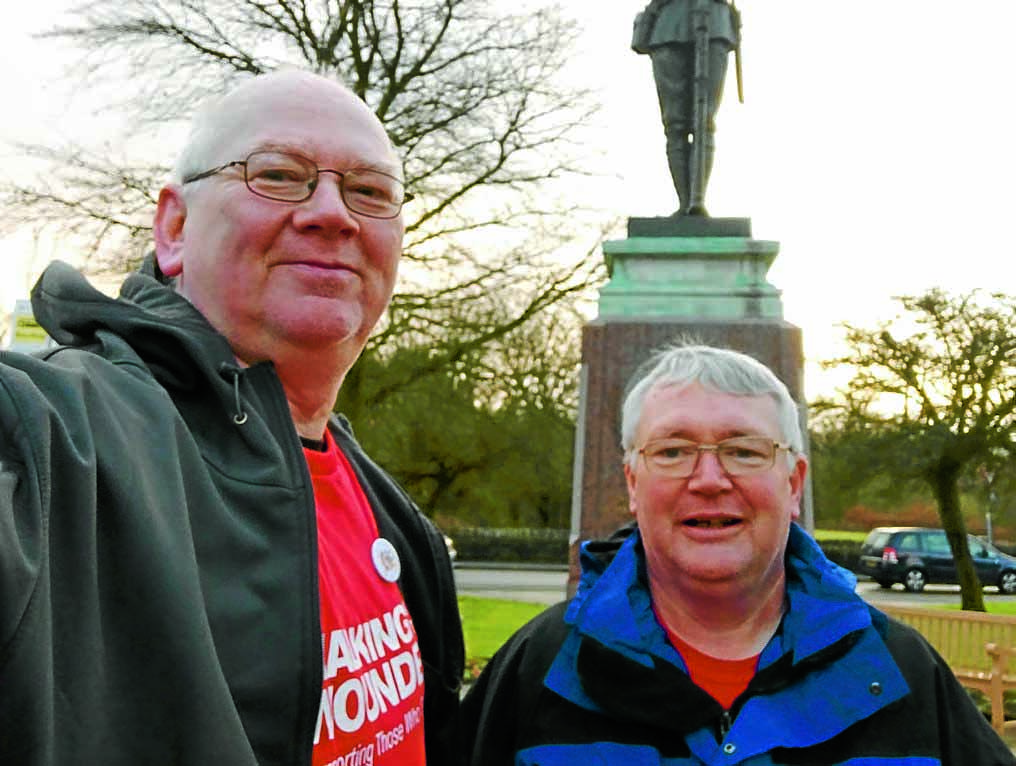 Charity walkers thank supporters