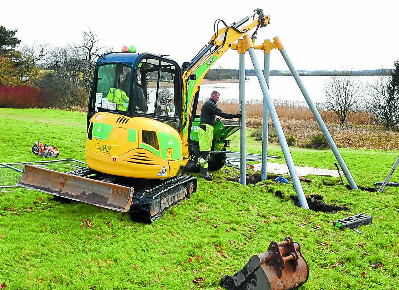 Play park upgrade underway