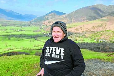 Steve delighted with fell fundraiser