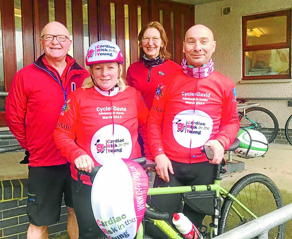 David’s cyclists reveal £25k challenge total