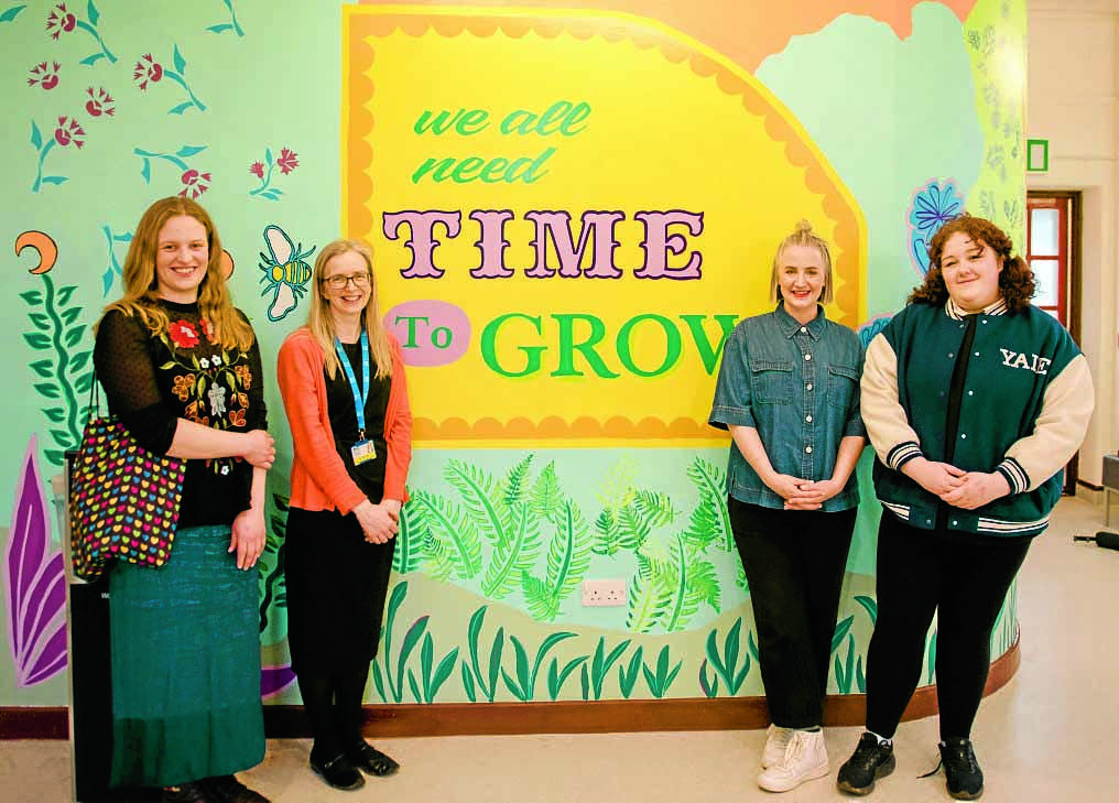 Bright and beautiful mural was a team effort