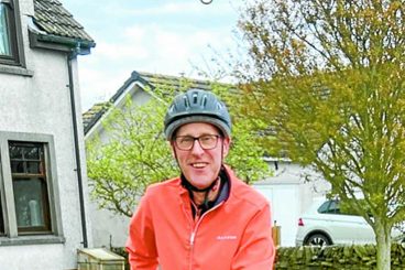 Reverend in the saddle for epic birthday ride