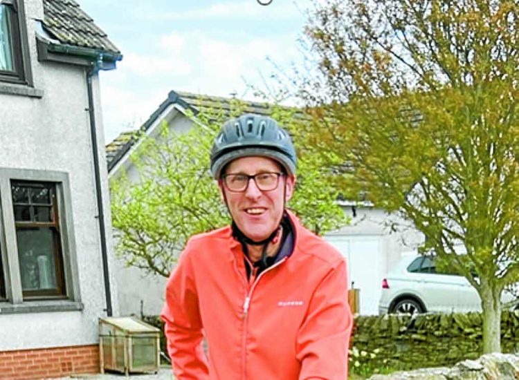 Reverend in the saddle for epic birthday ride