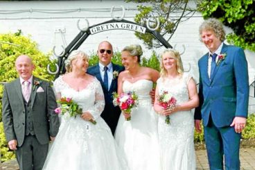Triple wedding