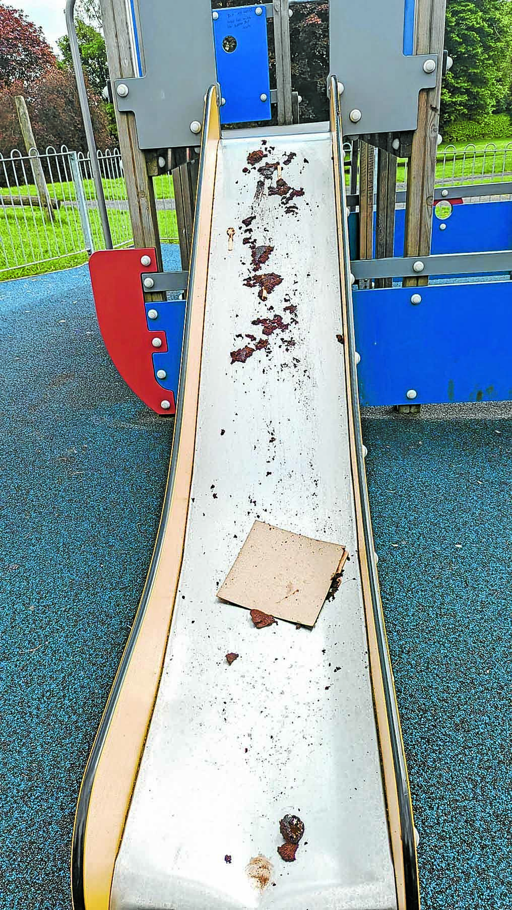 Park works on track but vandalism concerns
