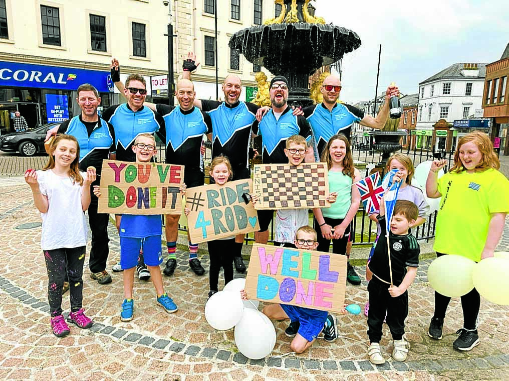 Rod’s riders cross the finish line