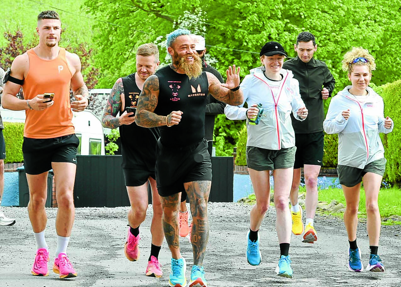 Warm welcome to Lockerbie for Ultraman