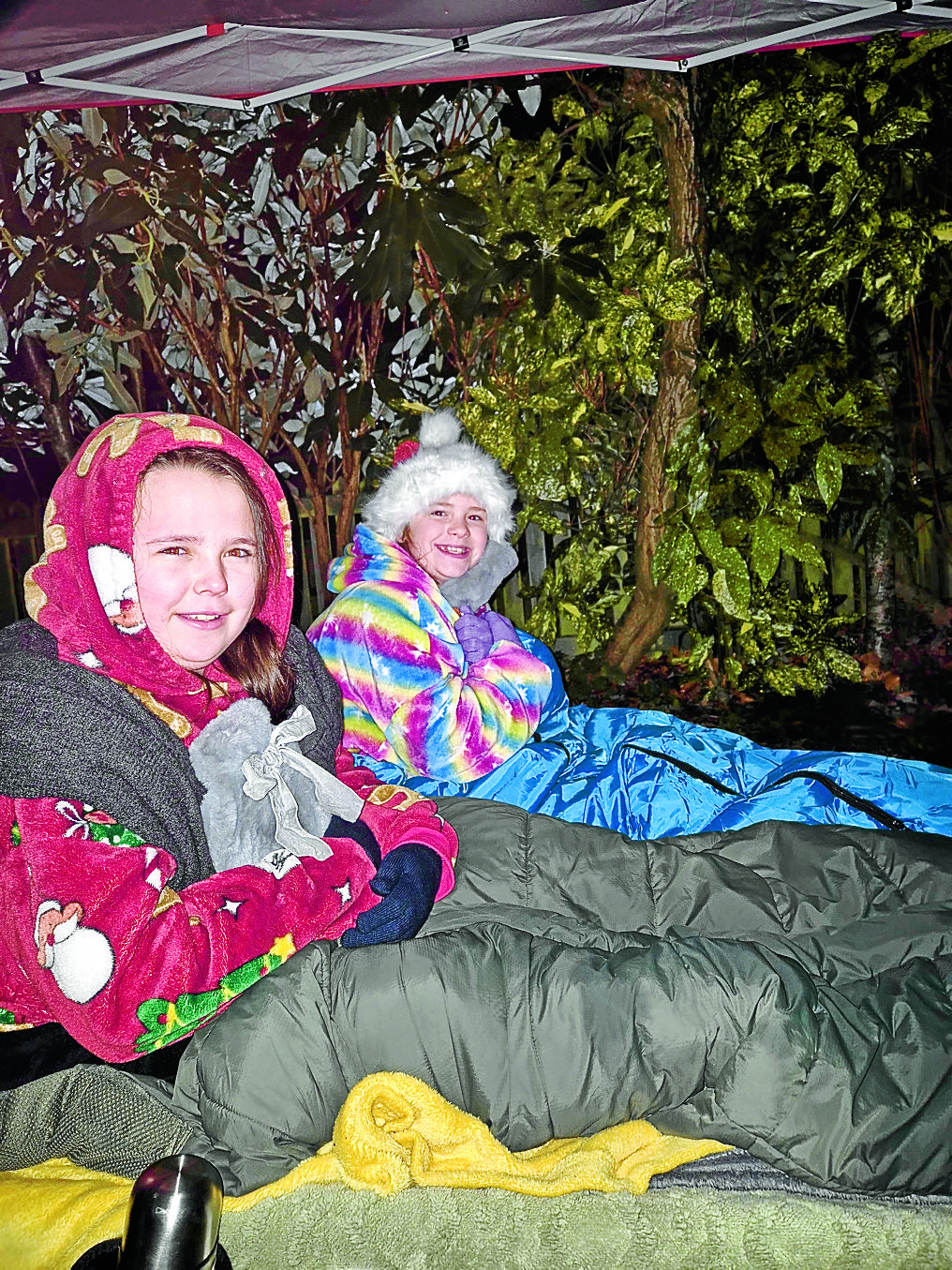 Sleepout success for fundraising schoolgirls
