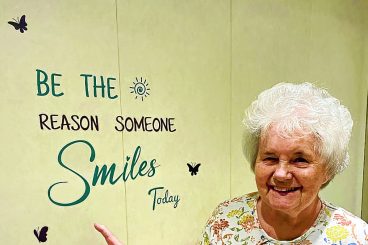 Care home resident Pat steps up to the challenge
