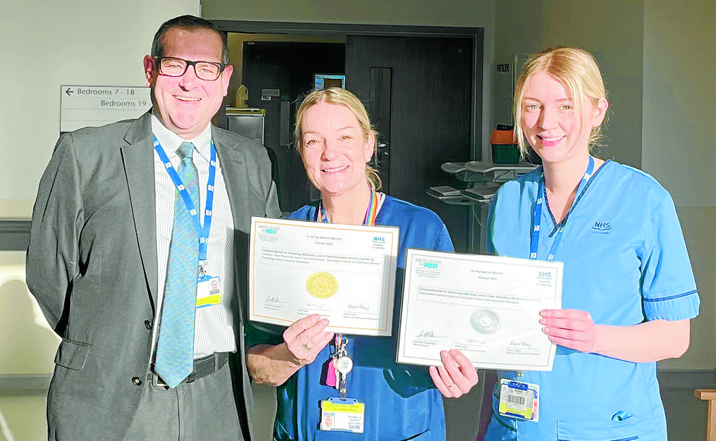 Hospital ward rewarded for outstanding care