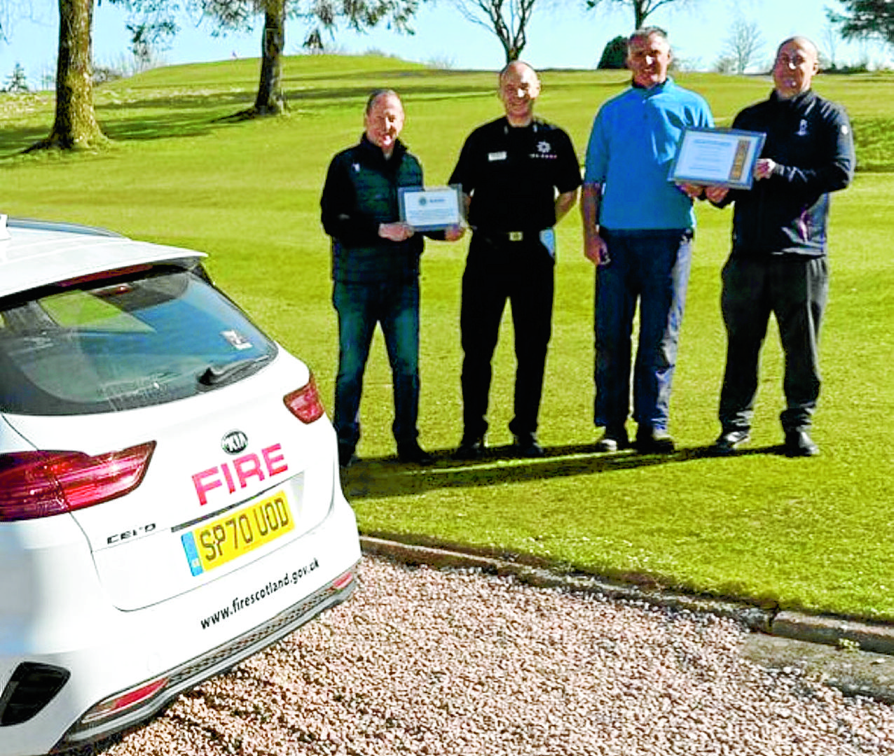 Club praised for supporting fire service for 40 years