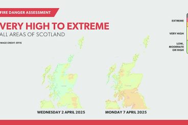 Extreme wildfire warning for region