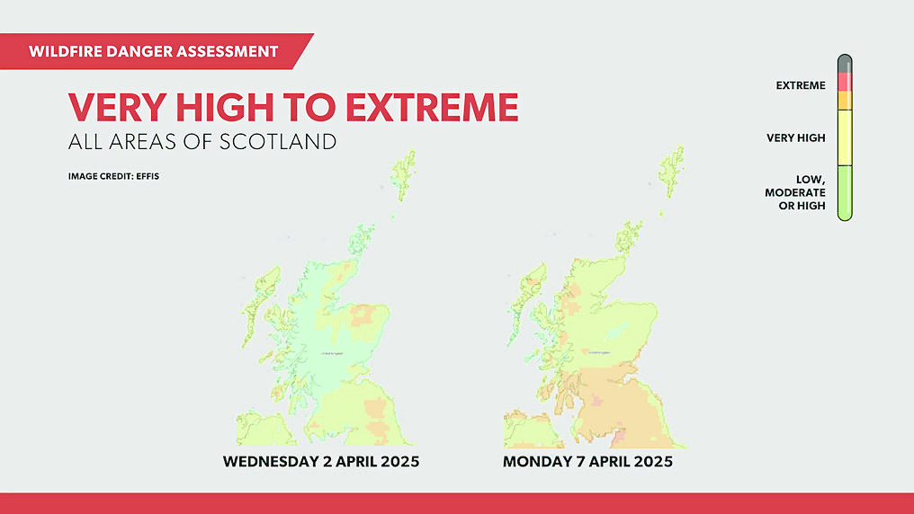 Extreme wildfire warning for region