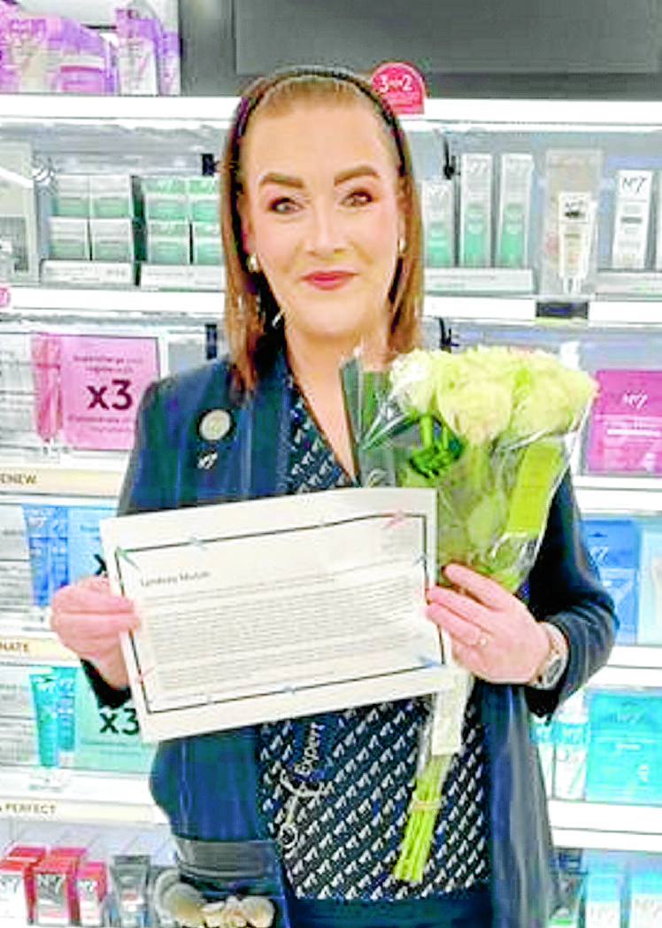 Beauty advisor recognised for community work