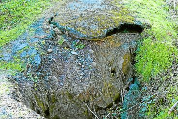 Path erosion