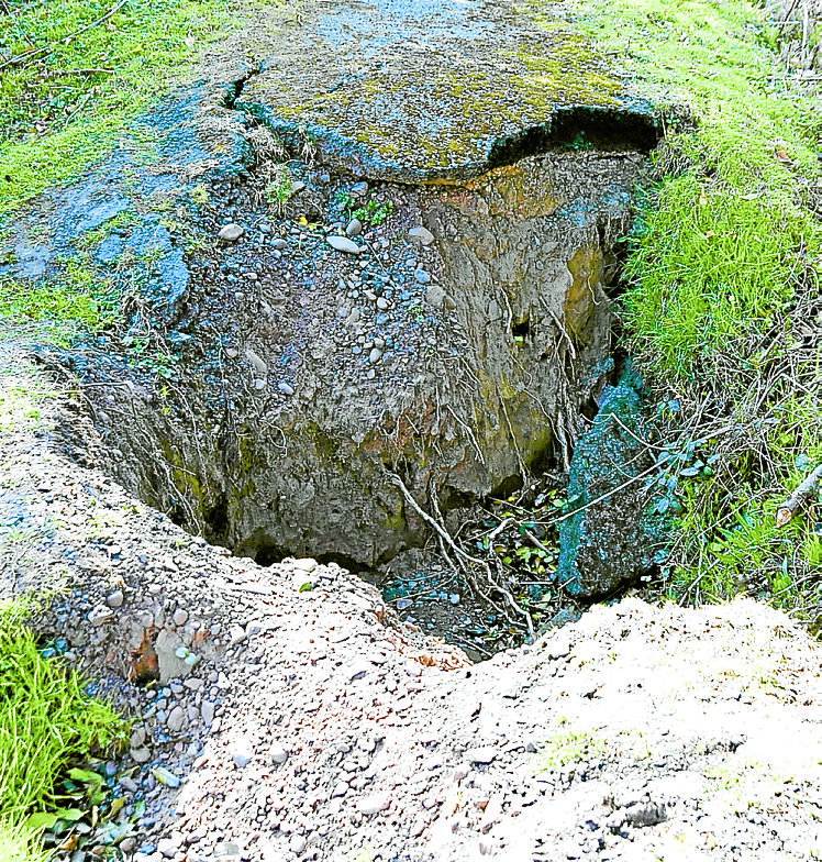 Path erosion