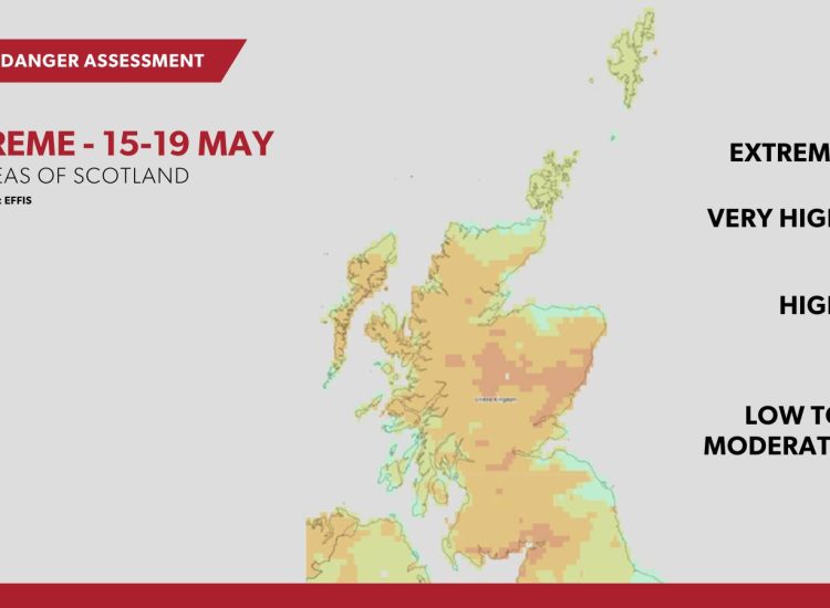 Extreme wildfire warning