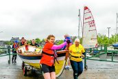 Rowers faced testing time in loch race
