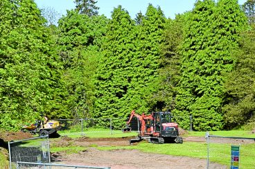 Pump track work begins