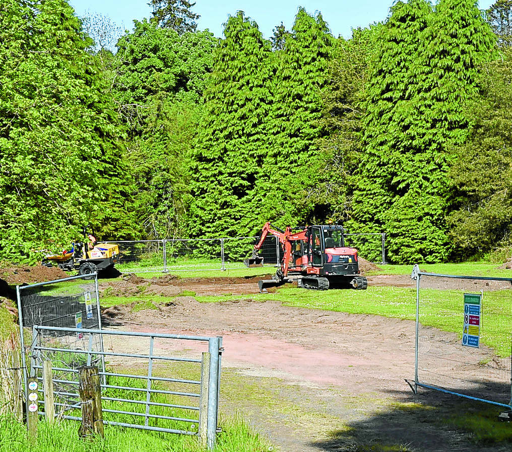 Pump track work begins